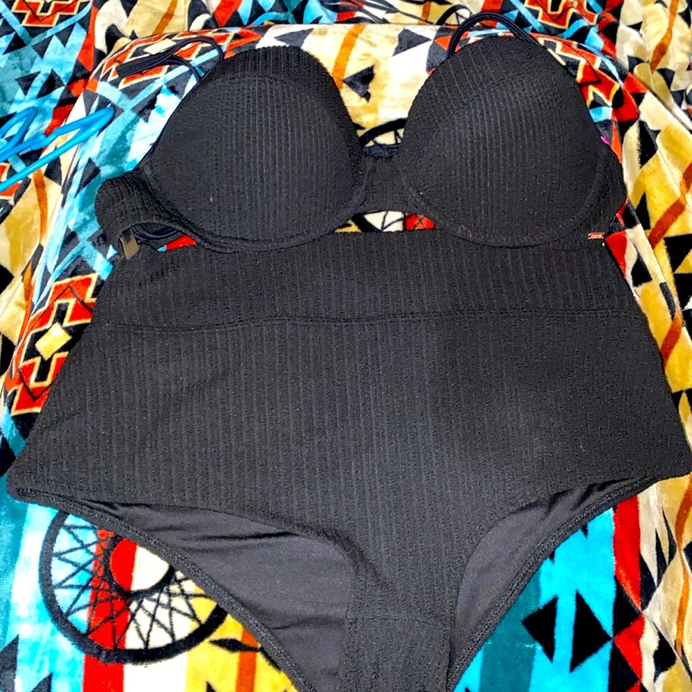 NEW PINK VICTORIA SECRET HIGH WAIST BATHING SUIT